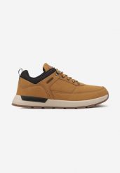 Brązowe Buty Sportowe w Trekkingowym Stylu na Grubej Podeszwie Vilobria. Brązowe buty sportowe męskie Born2be, z jeansu, bez zapięcia. Za 169.99 zł.