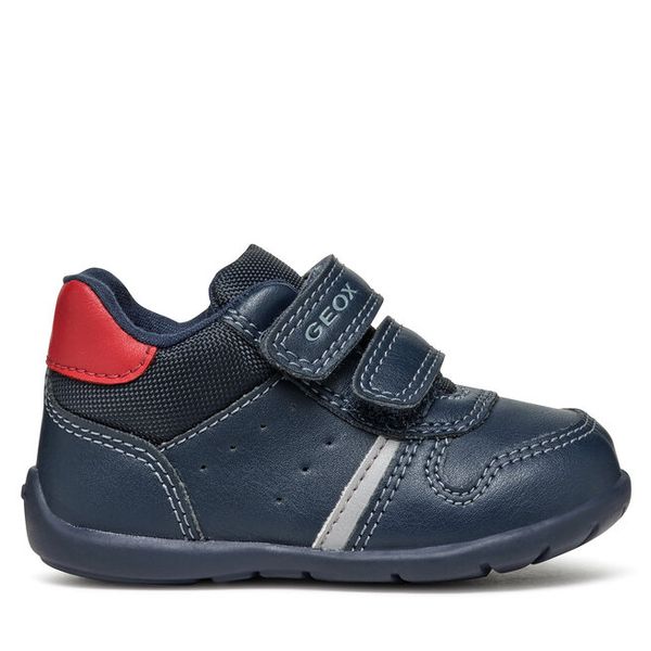 Sneakersy Geox. Niebieskie trampki i tenisówki chłopięce Geox, bez wzorów, bez zapięcia. Za 119.99 zł.