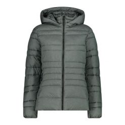 Damska kurtka z kapturem CMP Snaps. Szare kurtki snowboardowe damskie CMP, xs, bez wzorów, z puchu, z kapturem, narciarskie. Za 511.00 zł.