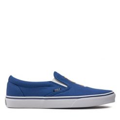 Polo Ralph Lauren. Niebieskie trampki męskie Polo Ralph Lauren, bez wzorów, bez zapięcia. Za 259.99 zł.