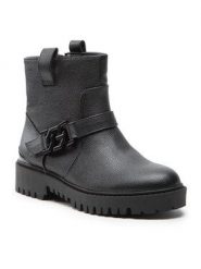 Botki Guess. Czarne botki damskie Guess, bez obcasa, na płaskiej podeszwie, bez zapięcia. Za 649.99 zł.