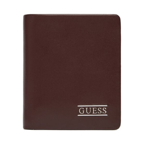 Portfel Guess. Brązowe portfele męskie Guess, z aplikacjami. Za 149.99 zł.