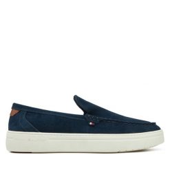 Mokasyny Tommy Hilfiger. Niebieskie mokasyny męskie Tommy Hilfiger. Za 399.99 zł.