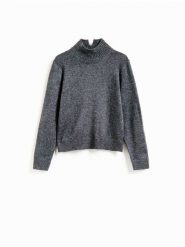 Wełniany sweter z dodatkiem kaszmiru - szary. Szare swetry damskie Reserved, l, bez wzorów, z kaszmiru, bez kołnierzyka, bez ramiączek, bez kaptura. Za 399.99 zł.