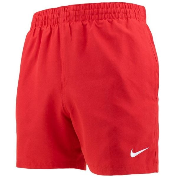 Spodenki kąpielowe męskie NIKE Essential 5, regular fit, czerwone. Czerwone kąpielówki męskie Nike, m, bez wzorów, z materiału, do pływania. Za 121.99 zł.
