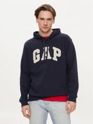 Gap Bluza 868453-01 Granatowy Regular Fit. Niebieskie bluzy męskie GAP, m, bez wzorów, z bawełny, bez kaptura. Za 169.99 zł.