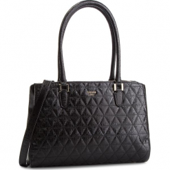 Torebka GUESS - HWSG71 81080 BLACK. Czarne torebki do ręki damskie Guess, z aplikacjami, ze skóry ekologicznej. Za 679.00 zł.
