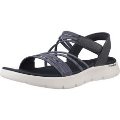 Sandały Skechers Model Go Walk Flex Kolor Niebieski. Niebieskie klapki damskie Skechers, bez wzorów, bez obcasa. Za 253.99 zł.