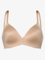 Triumph biustonosz bez fiszbin Kobiety Sztuczne włókno beżowy, 75C. Brązowe biustonosze Triumph, bez wzorów, z tkaniny. Za 189.95 zł.