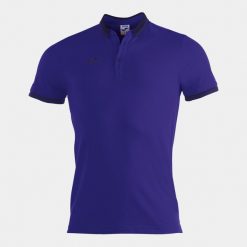 Koszulka polo do tenisa męska Joma Bali II. Fioletowe koszulki polo męskie Joma, m, bez wzorów, bez kołnierzyka, bez ramiączek, do piłki nożnej. Za 248.00 zł.