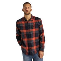 LEE WORKER SHIRT MĘSKA KOSZULA MATERIAŁOWA W KRATĘ BURNT OCRA L68HRIOM 112117178. Koszule męskie Lee, l, bez wzorów, z materiału, bez kołnierzyka, bez ramiączek. Za 129.99 zł.