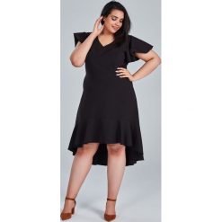 Czarna sukienka NILA na wesele duże rozmiary OVERSIZE PLUS SIZE WIOSNA. Sukienki dla dziewczynek marki Moda Size Plus Iwanek. Za 165.00 zł.