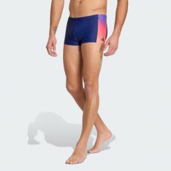 BOKSERKI DO PŁYWANIA GRADIEN. Fioletowe bokserki męskie Adidas, m, bez wzorów, z dzianiny. Za 129.00 zł.