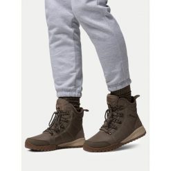 Śniegowce Columbia. Brązowe śniegowce i trapery męskie Columbia, bez zapięcia. Za 569.99 zł.