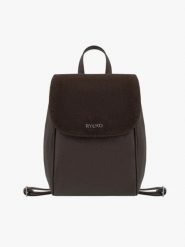Brązowy skórzany plecak. Brązowe plecaki damskie Brawo sp. z o.o., bez wzorów, ze skóry, eleganckie. Za 399.99 zł.