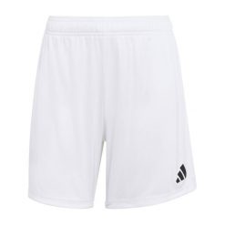 Spodenki damskie adidas Entrada. Białe szorty sportowe damskie Adidas, bez wzorów, sportowe, na fitness i siłownię. Za 60.99 zł.
