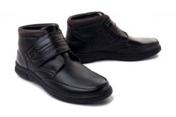 COMFORTABEL 660003-01 schwarz, botki męskie. Czarne botki męskie Comfortabel, na zimę, bez wzorów, bez zapięcia. Za 404.90 zł.