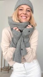 WEŁNIANE RĘKAWICZKI MITENKI GILDA SZARE One size - Flawless. Szare rękawiczki damskie Flawless, bez wzorów, z wełny. Za 85.00 zł.