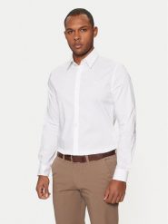 Guess Koszula Sunset M1YH20 W7ZK1 Biały Slim Fit. Białe koszule męskie Guess, m, z aplikacjami, z bawełny, biznesowe, bez kołnierzyka, bez ramiączek. Za 289.99 zł.