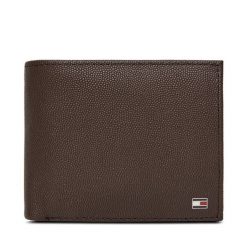 Portfel Tommy Hilfiger. Brązowe portfele męskie Tommy Hilfiger, bez wzorów. Za 329.99 zł.