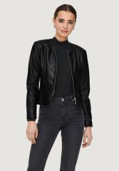 Kurtka Kobieta ONLY Onlsaramy Faux Leather Cc Otw. Czarne kurtki damskie Only, na jesień, m, bez wzorów, z materiału, bez kaptura. Za 267.20 zł.