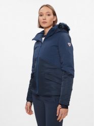 Rossignol Kurtka narciarska Terrain RLLWJ14 Granatowy Regular Fit. Niebieskie kurtki sportowe damskie Rossignol, na zimę, l, bez wzorów, z syntetyku, bez kaptura, narciarskie. Za 2,459.00 zł.