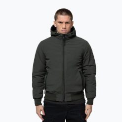 Kurtka męska Pitbull York Hooded. Zielone kurtki męskie PITBULL, m, bez wzorów, z elastanu, bez kaptura. Za 299.99 zł.