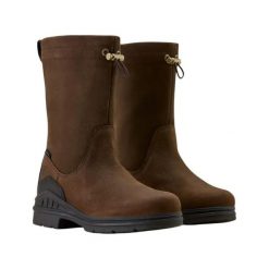 Damskie buty do jazdy konnej Ariat Barnyard Brooke. Brązowe obuwie sportowe damskie Ariat, bez wzorów, z materiału, do jazdy konnej. Za 687.50 zł.
