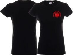 LPP - Promostars Koszulka ratownicza czarna damska FUNKCYJNA - nadruk przód FLUO. Czarne t-shirty damskie LPP - Promostars, bez wzorów, bez kołnierzyka. Za 73.99 zł.