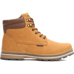 Camelowe Botki Unobscured. Brązowe botki męskie Born2be, z materiału. Za 119.99 zł.