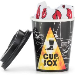 Skarpety Niskie Unisex CUP OF SOX - Daj Buziaka Biały Kolorowy. Białe skarpety damskie Cup of Sox, bez wzorów, z bawełny. Za 19.00 zł.