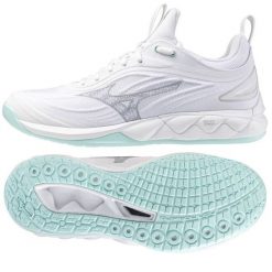 Buty do siatkówki Mizuno Wave Luminous 3 V1GC242045 białe. Białe obuwie sportowe damskie bez wzorów, do siatkówki, mizuno wave. Za 779.22 zł.