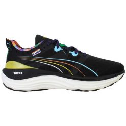 Buty do biegania damskie PUMA ForeverRun Nitro Love Marathon. Czarne obuwie sportowe damskie Puma, bez wzorów, z materiału, do biegania. Za 489.99 zł.