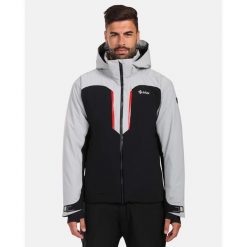 Męska kurtka narciarska Kilpi HYDER-M. Czarne kurtki snowboardowe męskie Kilpi, m, bez wzorów, z nylonu, bez kaptura, narciarskie. Za 2,642.57 zł.