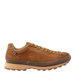 Buty turystyczne męskie LOMER Bio Naturale Eco Low Mtx. Brązowe eleganckie półbuty Lomer, z gumy, eleganckie, bez zapięcia. Za 729.99 zł.