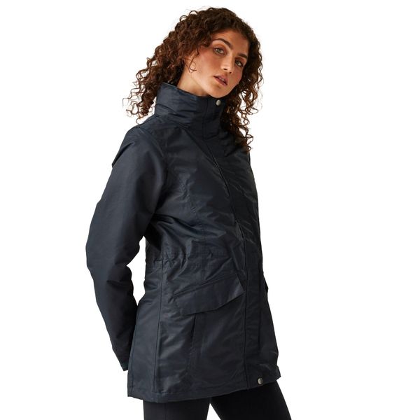 Kurtka Damska 3 W 1. Niebieskie kurtki damskie Regatta, xl, bez wzorów, z materiału, z kapturem. Za 410.99 zł.