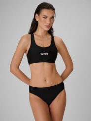4F Góra od bikini damska - czarna S. Czarne bikini damskie 4f, na lato, s, bez wzorów. Za 79.99 zł.