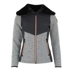 Damski polar Peak Mountain Antemos. Czarne bluzy sportowe damskie Peak Mountain, bez wzorów, z polaru, bez kaptura, narciarskie. W wyprzedaży za 287.00 zł.