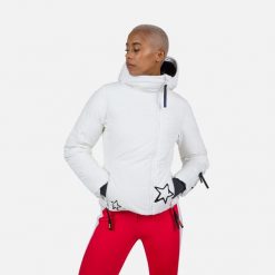 Kurtka narciarska damska Rossignol W Stellar down jacket. Białe kurtki damskie Rossignol, s, bez wzorów, bez kaptura, narciarskie. Za 3,920.00 zł.
