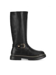 DeeZee Kozaki CS5911-05 Czarny. Czarne buty zimowe dziewczęce DeeZee, bez wzorów, z materiału, bez zapięcia. Za 169.99 zł.
