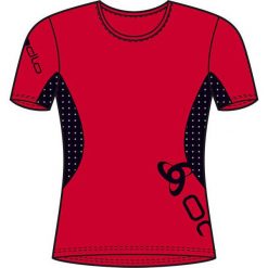 Odlo Koszulka damska T-shirt Running EVENTS czerwona r. L. Bluzki damskie marki Odlo. Za 45.06 zł.