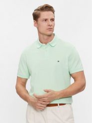 Tommy Hilfiger Polo 1985 MW0MW17770 Zielony Regular Fit. Zielone koszulki polo męskie Tommy Hilfiger, m, bez wzorów, z bawełny, bez ramiączek. Za 199.99 zł.
