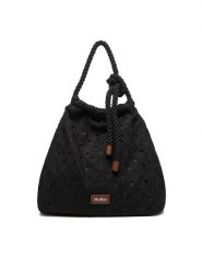Max Mara Torebka 2616511019650 Czarny. Czarne torebki do ręki damskie Max Mara, bez wzorów, z materiału, bez dodatków. Za 1,074.00 zł.