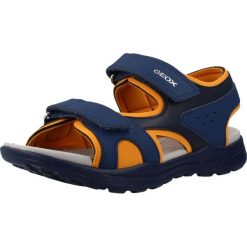Sandały GEOX J VANIETT BOY Niebieski. Niebieskie sandały męskie Geox, z syntetyku, bez zapięcia. Za 120.99 zł.