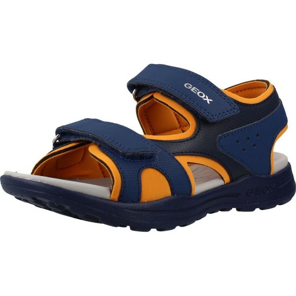 Sandały GEOX J VANIETT BOY Niebieski. Niebieskie sandały męskie Geox, z syntetyku, bez zapięcia. Za 120.99 zł.