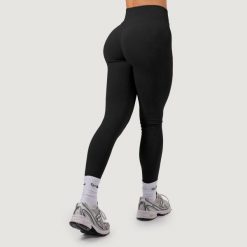Legginsy damskie fitness bezszwowe z wysokim stanem Black NEO. Czarne legginsy damskie GYMBEAM, m, bez wzorów, z elastanu. Za 115.90 zł.