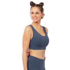 Stanik sportowy Fitness Siroko Air Flow+. Niebieskie obuwie sportowe damskie SIROKO, bez wzorów, z elastanu, na fitness i siłownię. W wyprzedaży za 105.00 zł.