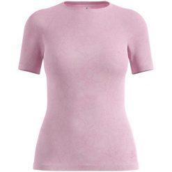 Koszulka damska ODLO BL TOP crew neck s/s PERFORMANCE. Czerwone koszulki sportowe damskie Odlo, l, bez wzorów, z elastanu, bez kołnierzyka. Za 239.99 zł.