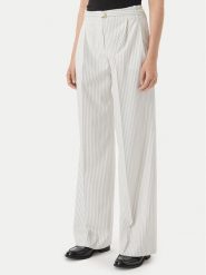 HUGO Spodnie materiałowe Hejuly 50559202 Biały Loose Fit. Białe spodnie materiałowe damskie Hugo, bez wzorów, z materiału. Za 899.99 zł.