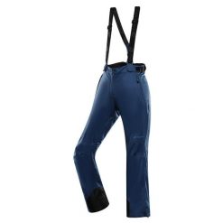 Spodnie damskie narciarskie snowboardowe 10.000 Alpine Pro Edesa. Niebieskie spodnie materiałowe damskie Alpine Pro, bez wzorów. W wyprzedaży za 349.00 zł.